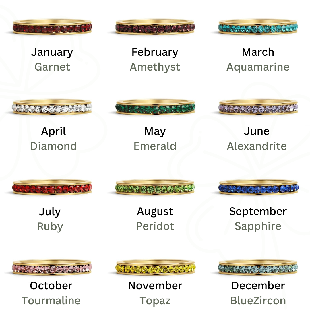 March Birthstone Stacking Ring