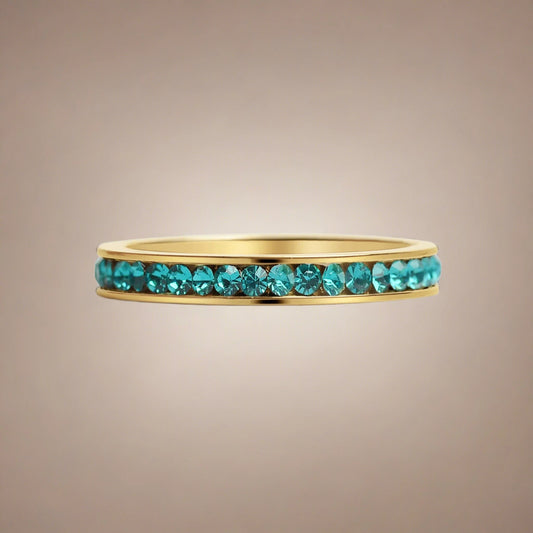 December Birthstone Stacking Ring