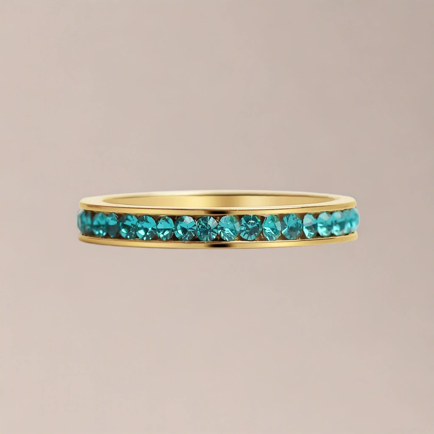 March Birthstone Stacking Ring